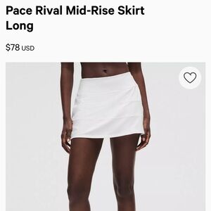 lululemon athletica White Mini Skirt